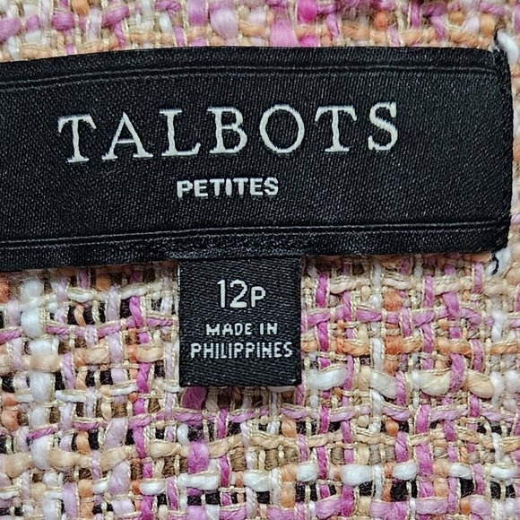 Talbots Pink Tweed Jacket. - Picture 5 of 5